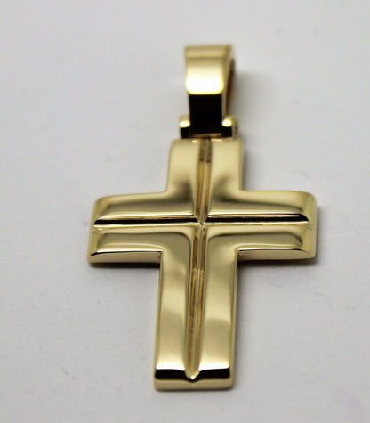 Kaedesigns Large Heavy 18ct 18k Yellow Or Rose Or White Gold Solid Cross Pendant