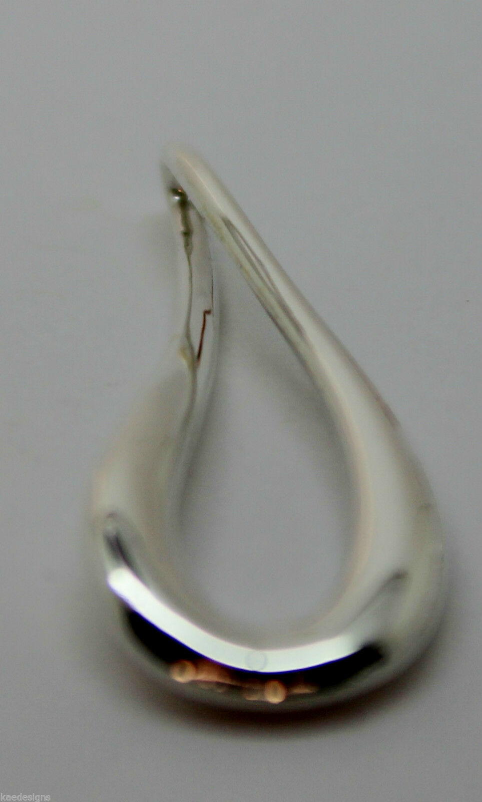 Genuine Sterling Silver 925 Medium or Large Solid Teardrop Pendant