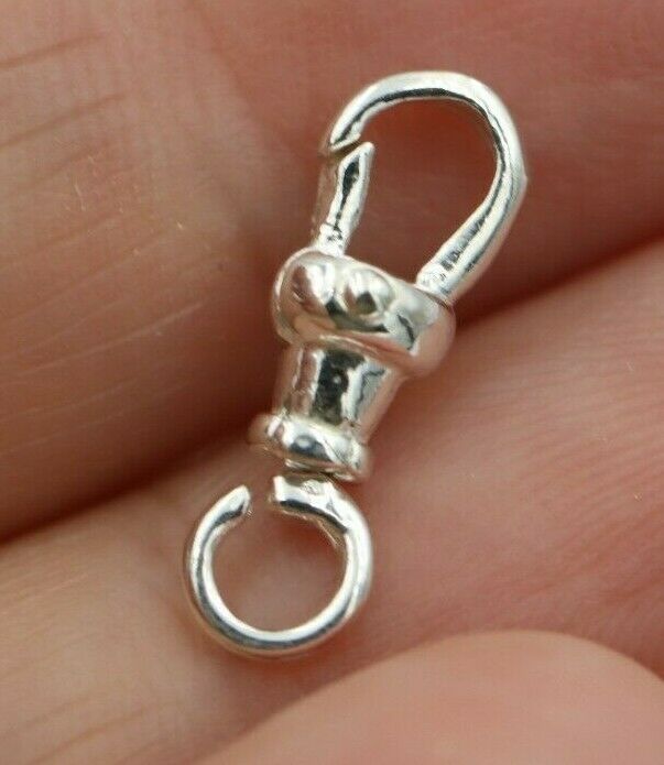 Genuine Sterling Silver Albert Swivel Clasp 15mm