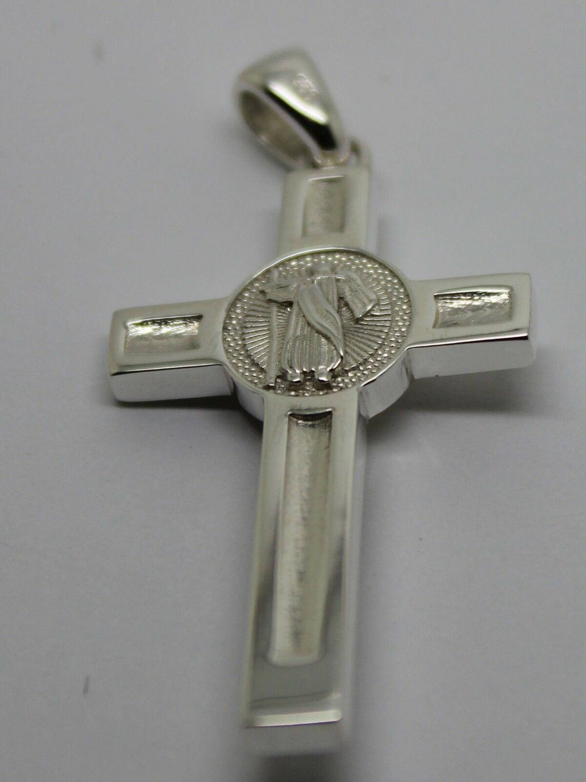 Solid New Genuine Sterling Silver 925 Crucifix Cross Pendant