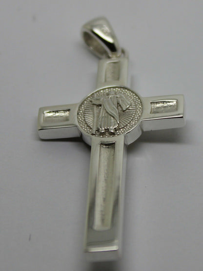 Solid New Genuine Sterling Silver 925 Crucifix Cross Pendant