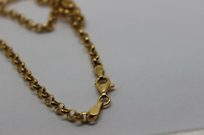 Genuine 9ct Yellow Gold Belcher Chain Necklace 54Cm 11 grams *Free Express Post In Oz*