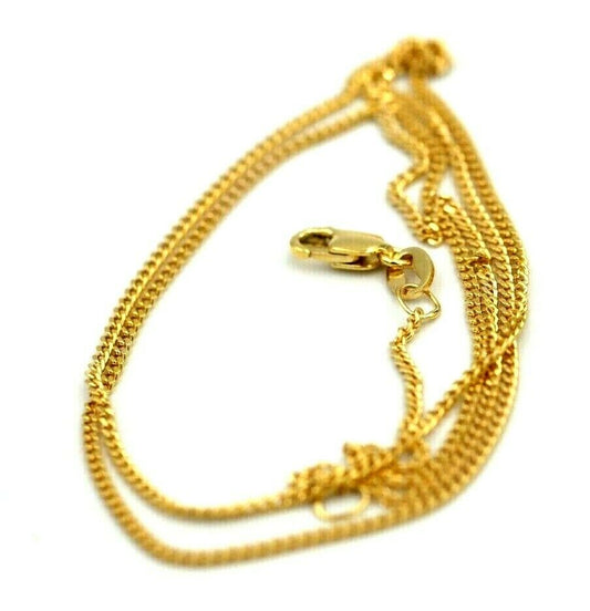 Genuine 9ct Yellow Gold Curb Necklace / Chain 2.51grams 50cm