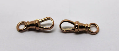 Genuine 9ct 9k Solid 2 X  Rose Gold Albert Swivel Clasp 19mm Size