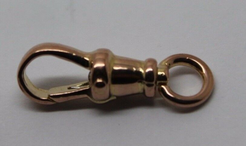 Genuine 9ct 9k Solid Yellow or Rose Gold Albert Swivel Clasp 19mm Size