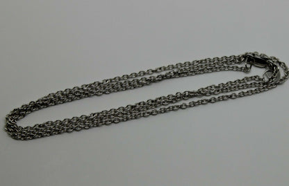 Genuine 9ct White Gold Belcher / Cable Chain 3.1 Grams 50cm