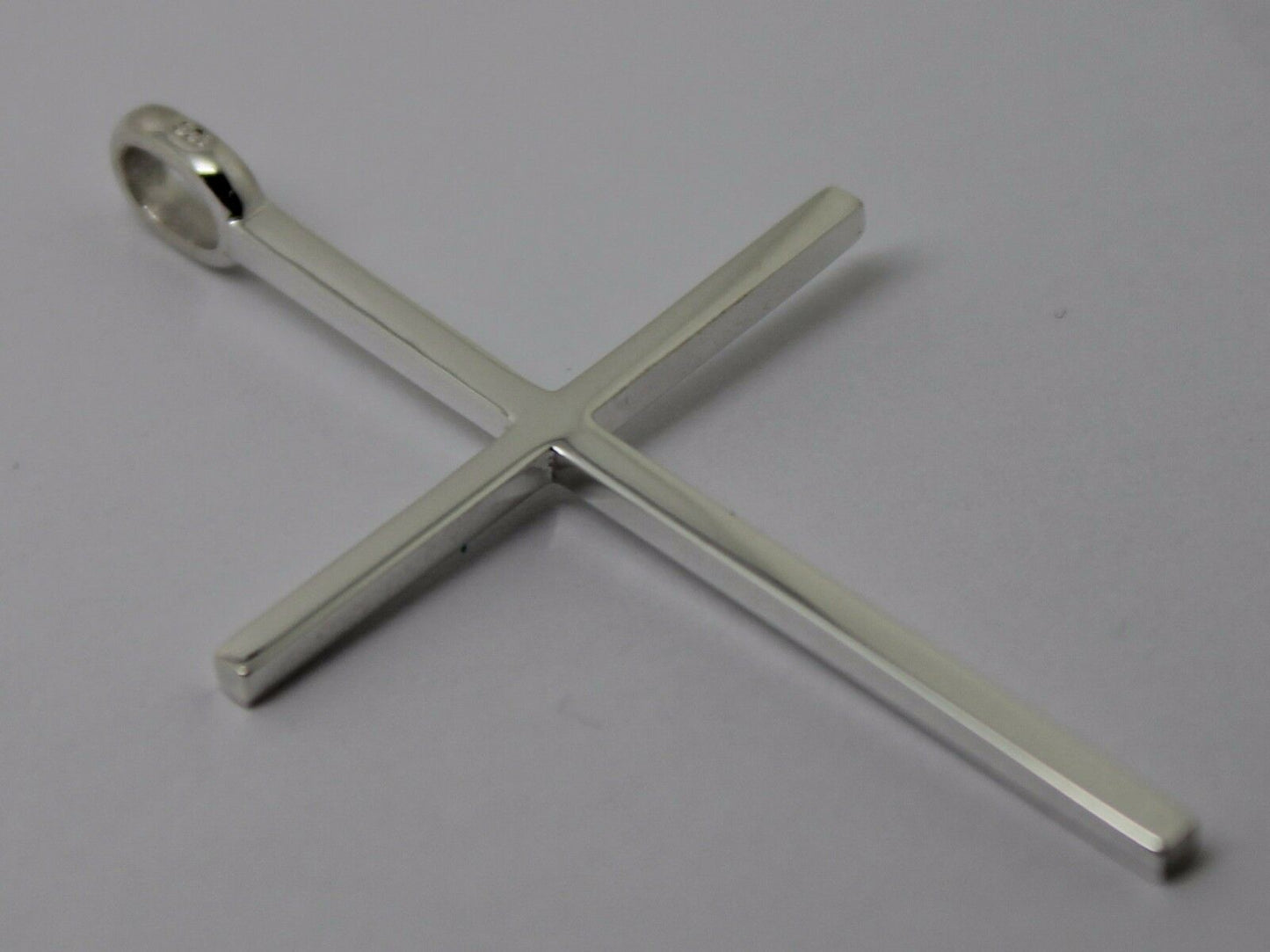 Kaedesigns, Genuine Solid New Sterling Silver Thin Large Plain Cross Pendant