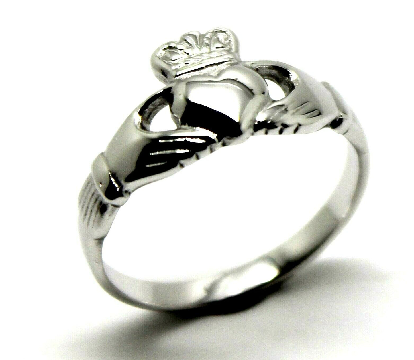 Size M  Sterling Silver 925 Irish Claddagh Ring