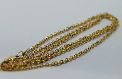 Genuine 9ct 9k Yellow Gold Belcher Chain Necklace 70cm 3.8grams