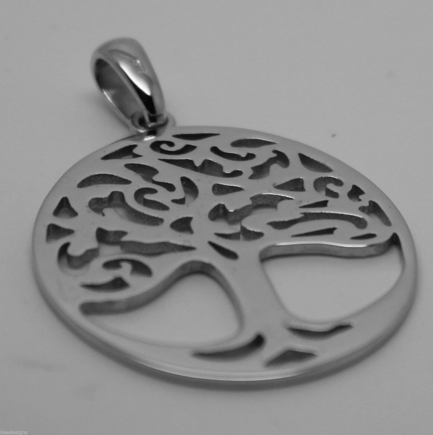 Genuine Heavy Solid 9ct Yellow Or Rose Or White Gold Tree Of Life Large Pendant