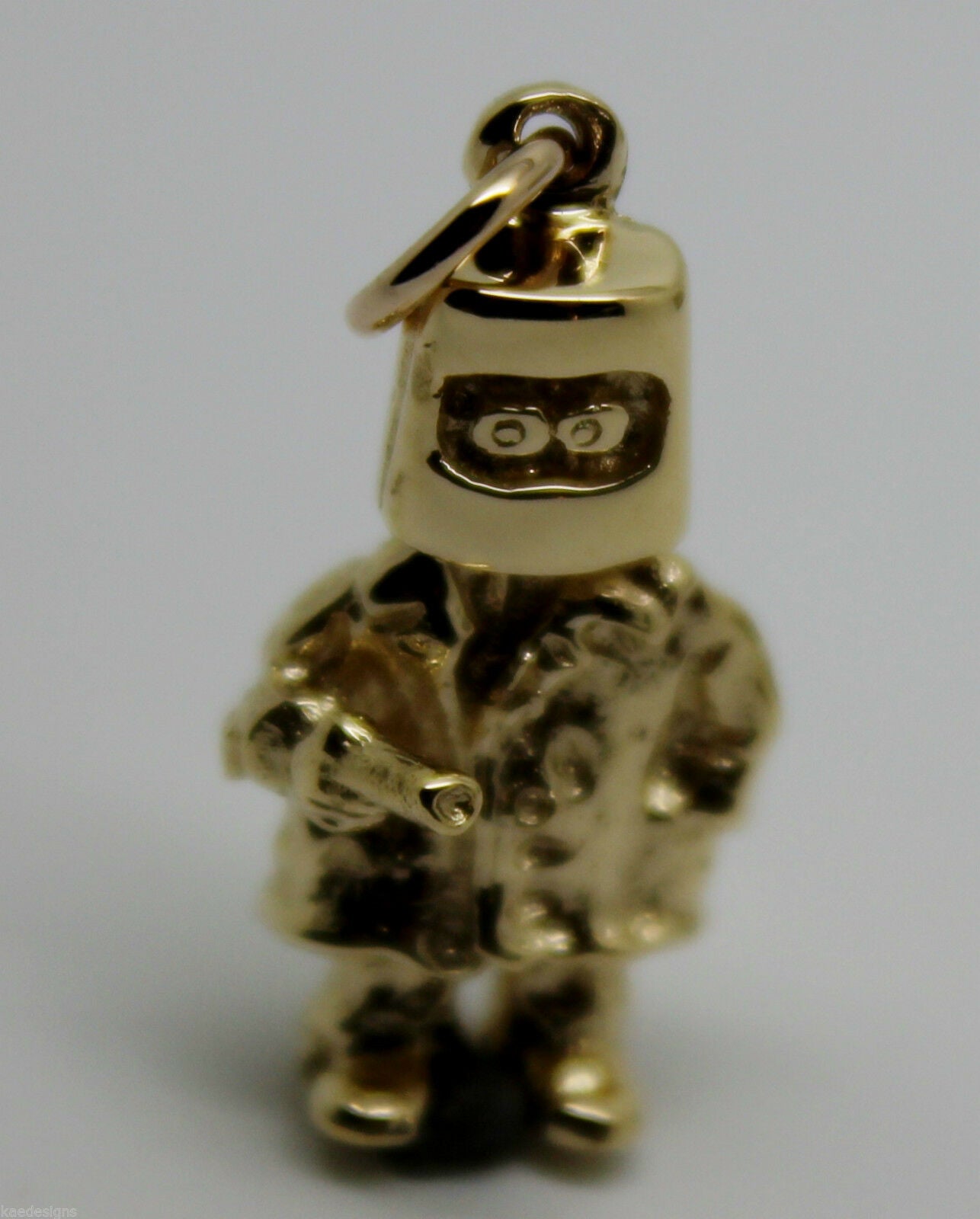 Kaedesigns New Heavy 9ct Yellow, Rose or White Gold / 375 Solid Ned Kelly Pendant