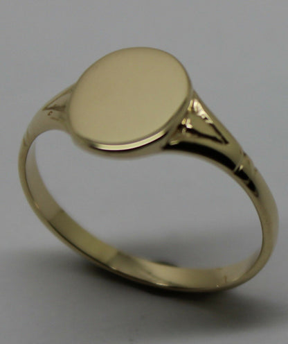 Kaedesigns New Genuine Size K1/2  Solid New 9ct Yellow, Rose or White Gold Oval Signet Ring