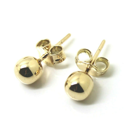 New Genuine 18ct Yellow, Rose or White Gold 6mm Stud Ball Earring