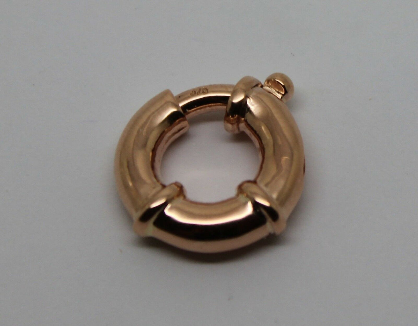 Genuine Heavy 18mm 9ct 375 Large Rose Gold Bolt Ring Clasp