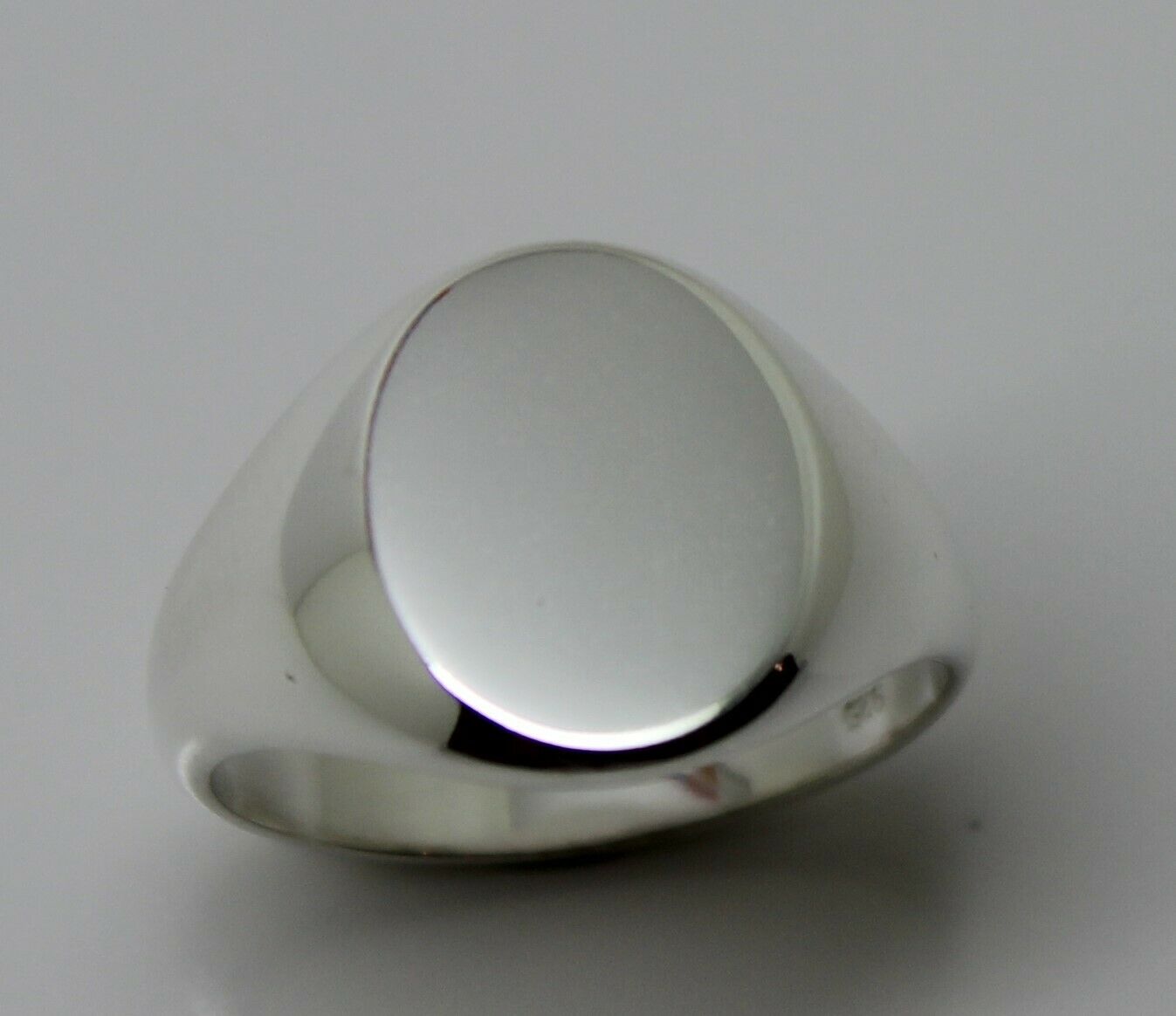 Genuine New Size M Sterling Silver 925 Solid Heavy Signet Ring