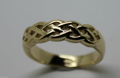 Kaedesigns,Genuine 9ct White, Rose Or White Gold Large Celtic Ring In Your Size