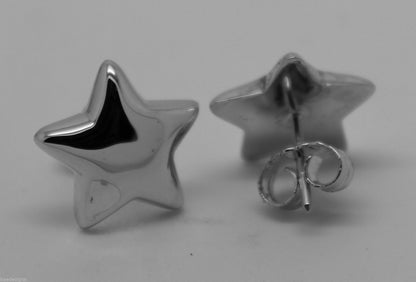 Kaedesigns, 9ct Yellow Or White Or Rose Gold Bubble Drop Star Stud Earrings