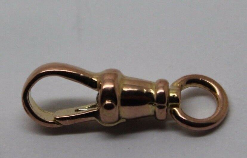 Genuine 9ct 9k Solid Yellow or Rose Gold Albert Swivel Clasp 19mm Size