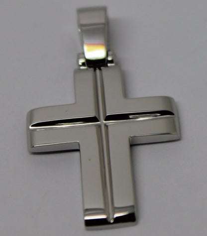 Kaedesigns Large Heavy 18ct 18k Yellow Or Rose Or White Gold Solid Cross Pendant