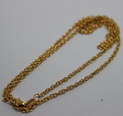 Genuine 9ct Yellow Gold Belcher Chain Necklace 50cm 2.8 grams