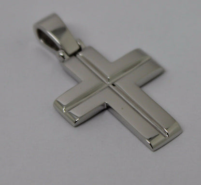 Kaedesigns Large Heavy 18ct 18k Yellow Or Rose Or White Gold Solid Cross Pendant