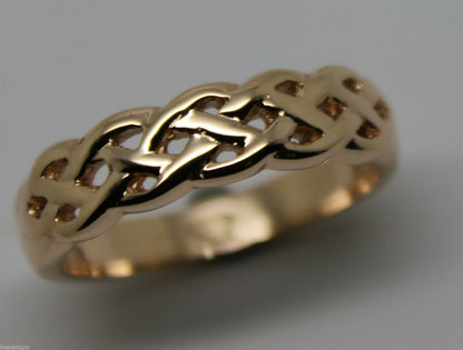 Kaedesigns,Genuine 9ct White, Rose Or White Gold Large Celtic Ring In Your Size