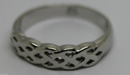 Kaedesigns,Genuine 9ct White, Rose Or White Gold Large Celtic Ring In Your Size