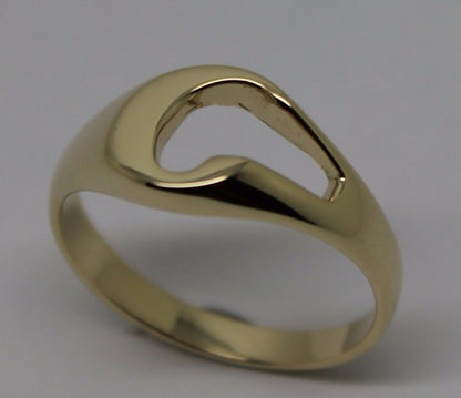 KAEDESIGNS NEW Size 6.5 / N Genuine Solid 9ct yellow gold initial C ring