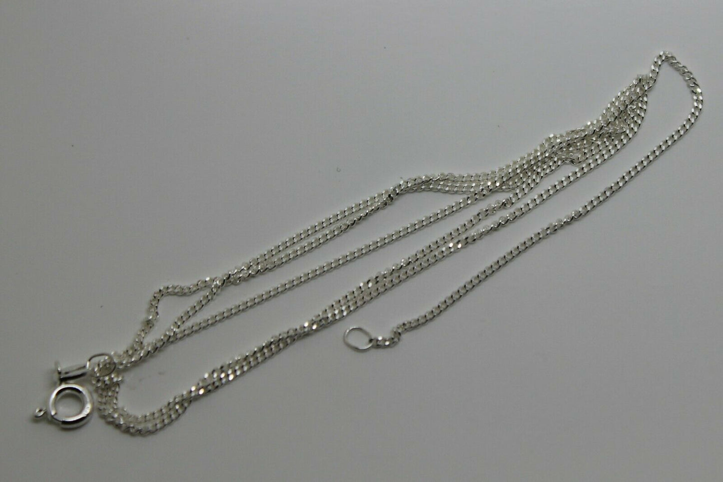 Genuine 925 Sterling Silver Kerb Curb Link Chain Necklace 50cm