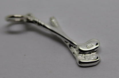 Kaedesigns, New Genuine Sterling Silver 925 Golf Clubs Pendant Charm