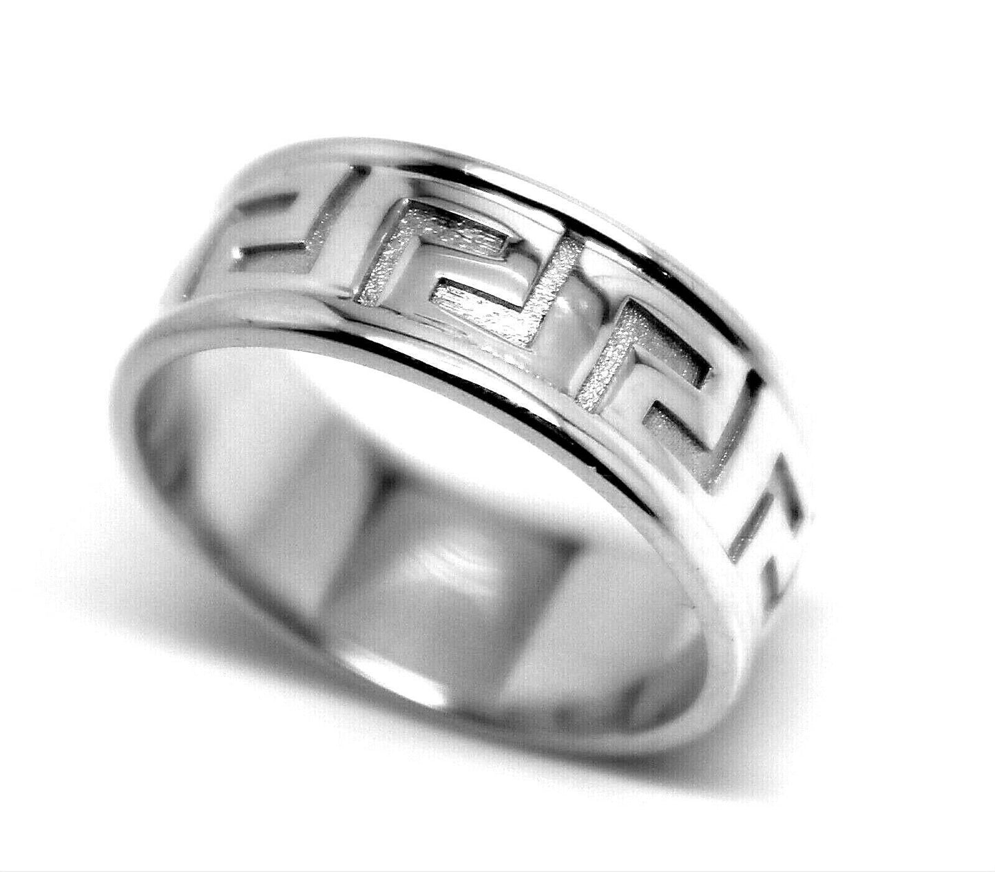 Kaedesigns, Genuine Heavy Sterling Silver Greek Key Band Ring