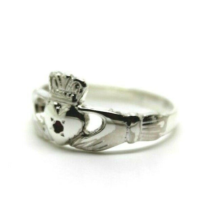 Kaedesigns New Sterling Silver 925 Ruby (Birthstone July) Claddagh Ring