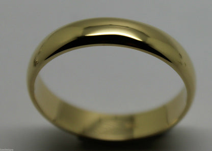 Size T - Custom Made 18ct 18kt Yellow Gold 4.5mm Wide Wedding Band