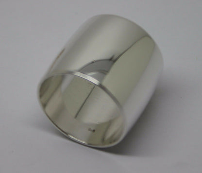 Genuine New Solid Sterling Silver Full Solid 20mm Extra Wide Band Ring