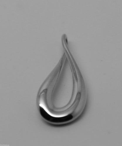 Genuine Sterling Silver 925 Medium or Large Solid Teardrop Pendant