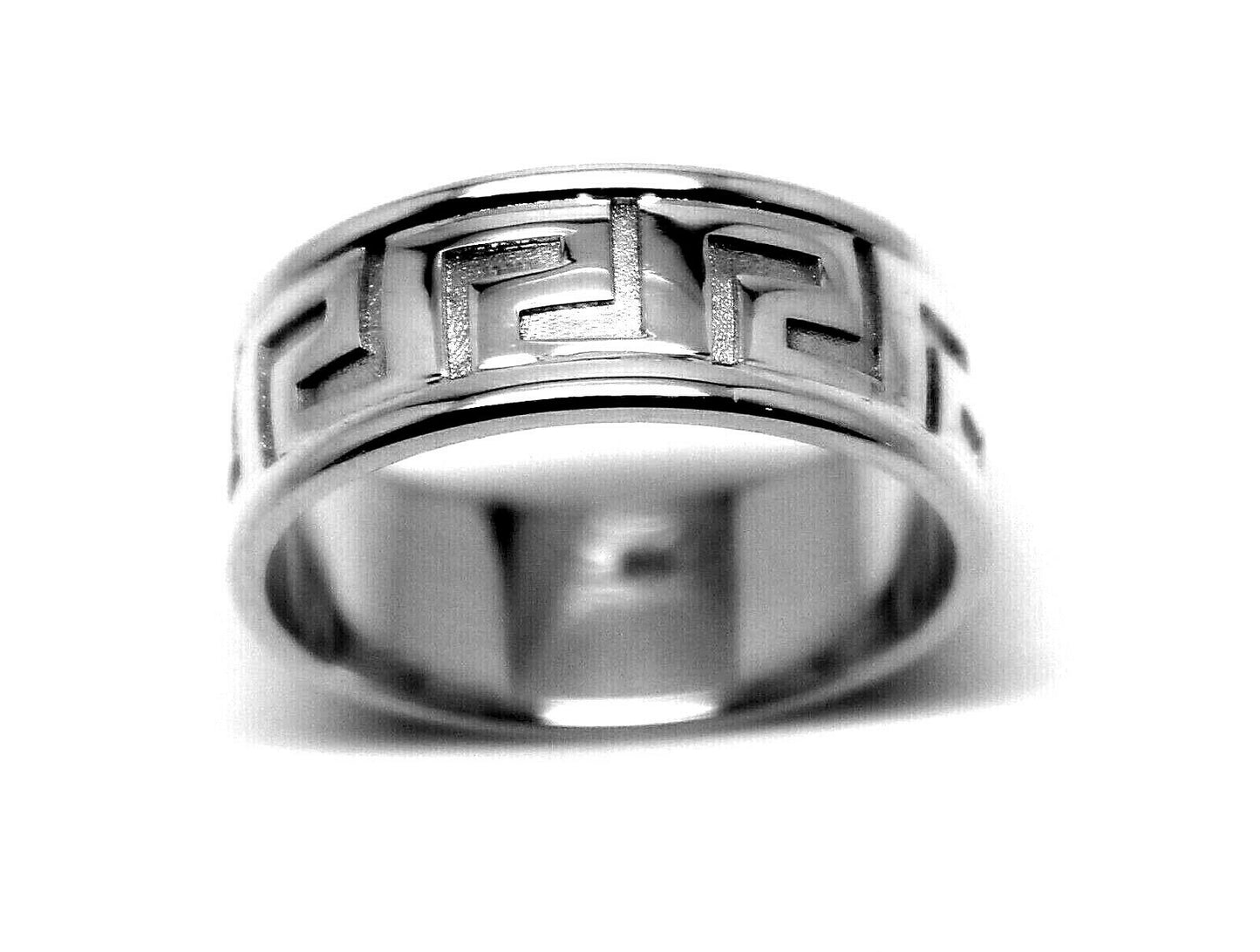 Kaedesigns, Genuine Heavy Sterling Silver Greek Key Band Ring