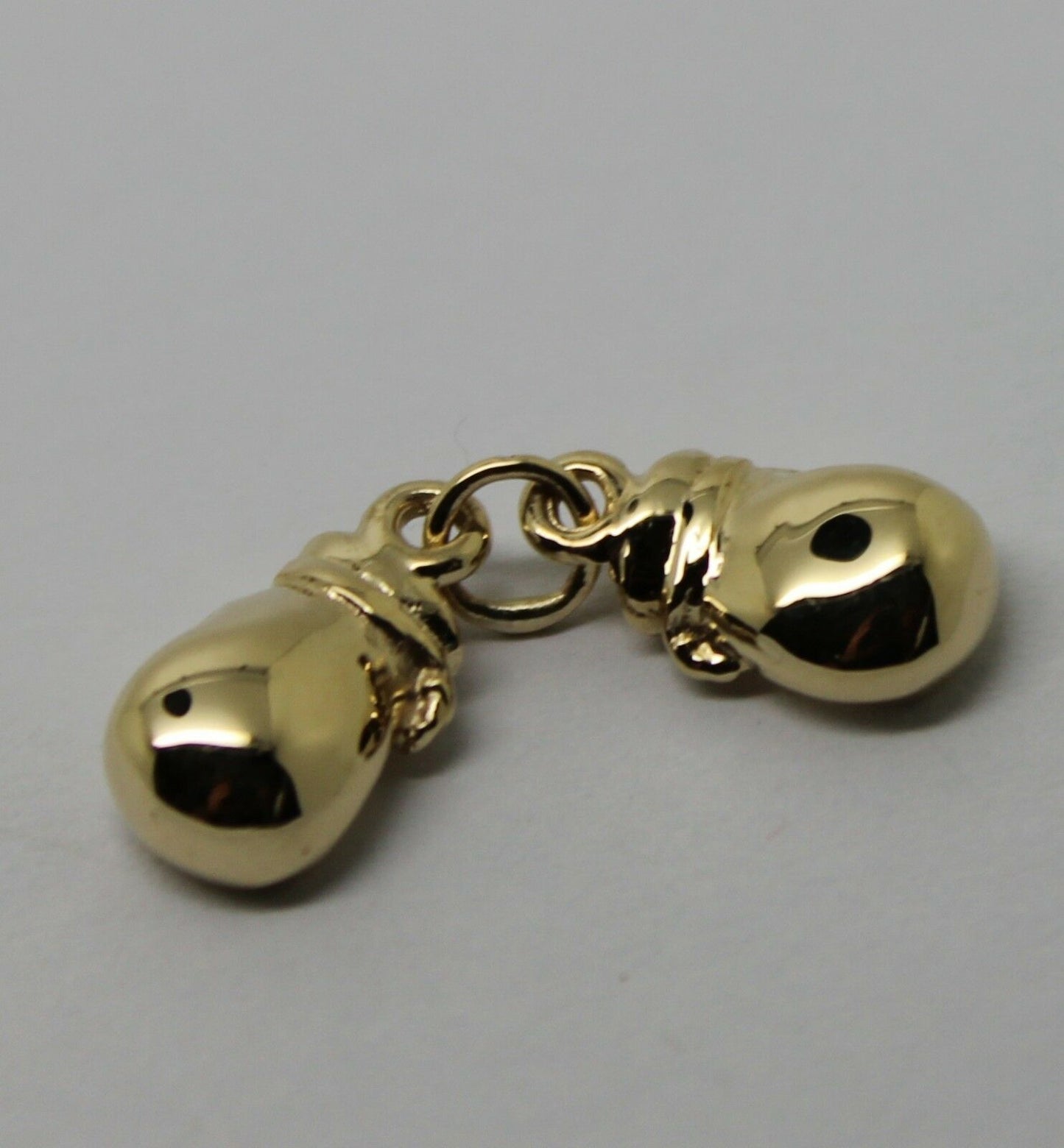 Solid 9ct Yellow or Rose or White Gold Small 2 x Boxing Gloves Pendant 1 PAIR