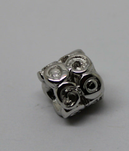 Kaedesigns, Genuine 9ct Yellow Or Rose Or White Gold Swirl Bead Charm