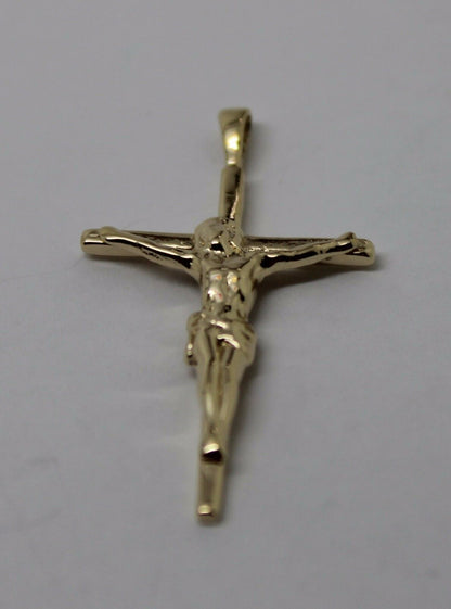 Genuine 9ct Yellow or Rose or White Gold or Sterling Silver Crucifix Cross pendant