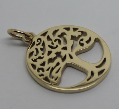 Kaedesigns New Genuine 9ct Yellow, Rose or White Gold Oval Filigree Tree Of Life Pendant