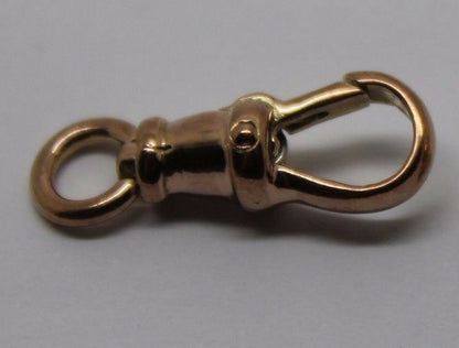 Genuine 9ct 9k Solid Yellow or Rose Gold Albert Swivel Clasp 19mm Size