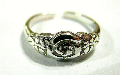 Kaedesigns New Genuine Solid Sterling Silver 925 Flower Toe Ring