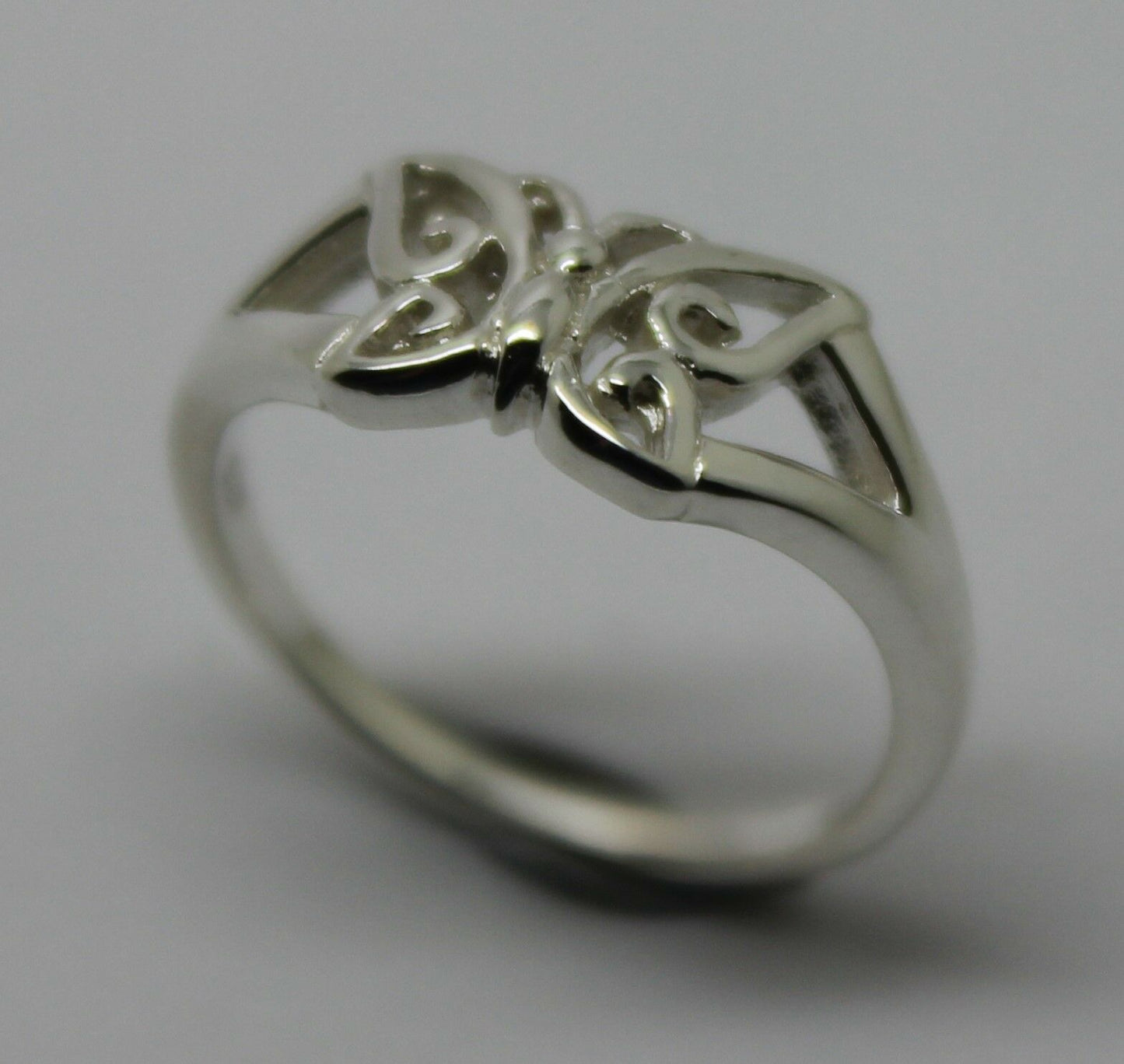 Size F, Genuine Child's Full Solid Sterling Silver 925 Butterfly Ring 217