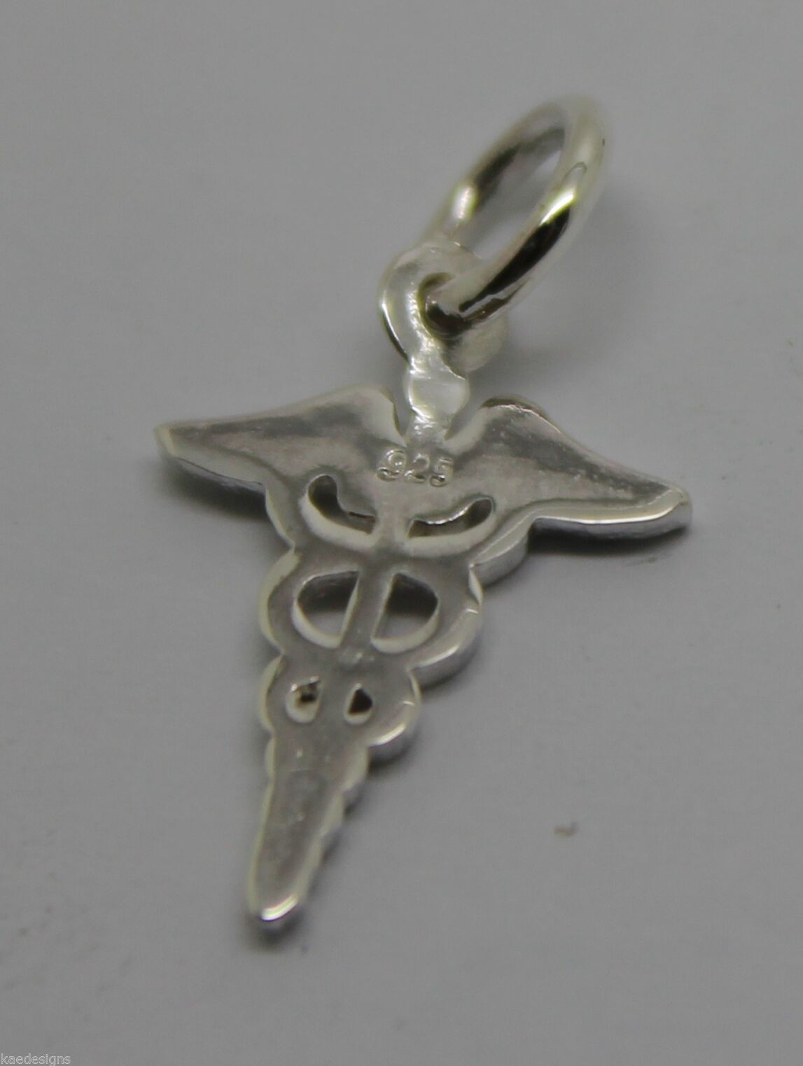 Genuine  9ct Yellow or Rose or White Gold or Silver Small Serpent Medical Alert pendant