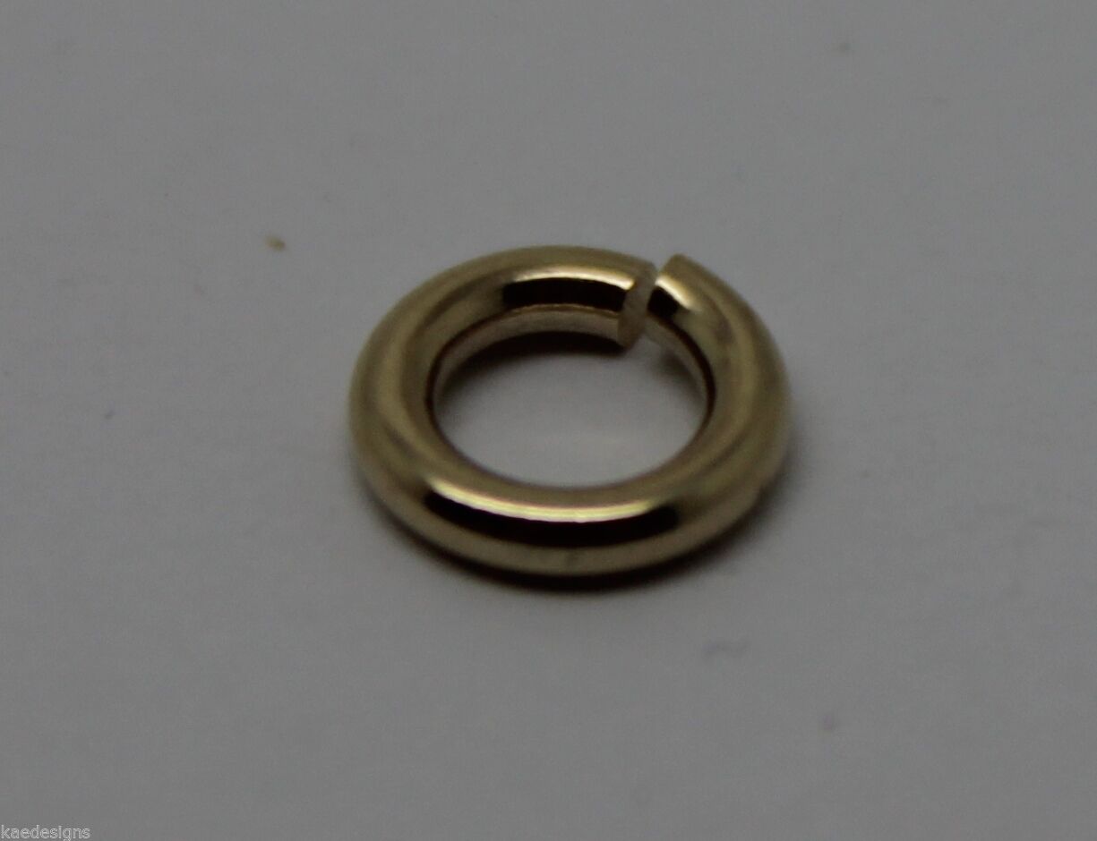 Genuine 18ct Yellow, Rose or White GOLD, many sizes OPEN JUMP RING