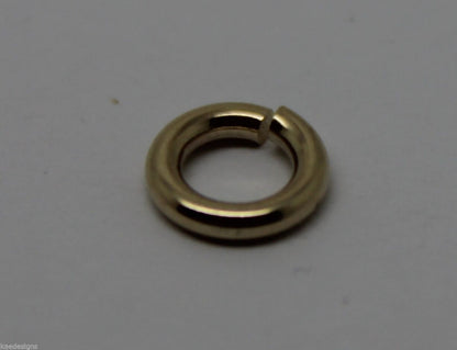 Genuine 18ct Yellow, Rose or White GOLD, many sizes OPEN JUMP RING