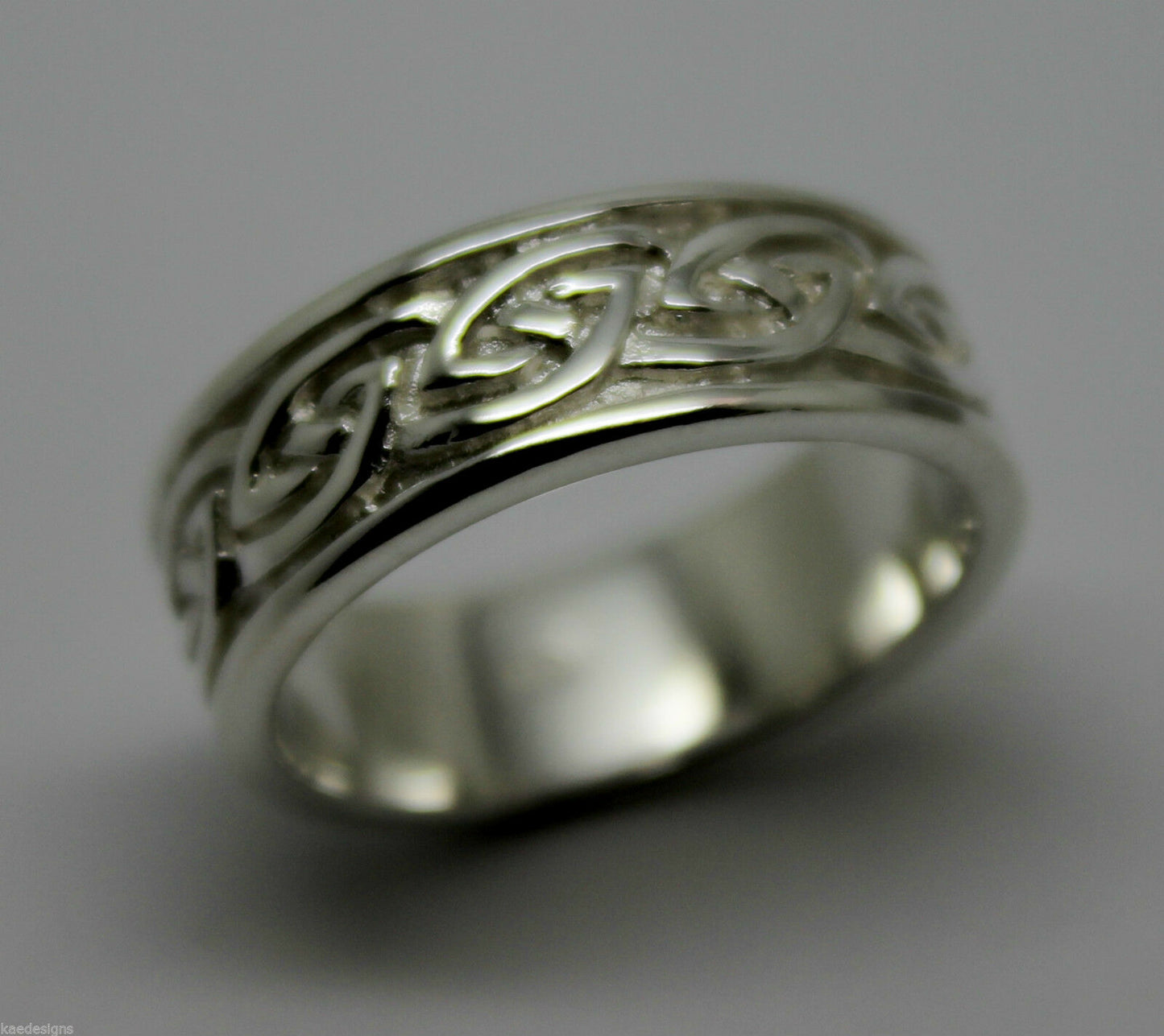 Size N New Genuine Sterling Silver Solid Celtic Weave Ring