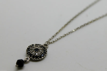 Kaedesigns New Genuine 925 Sterling silver black bead Necklace