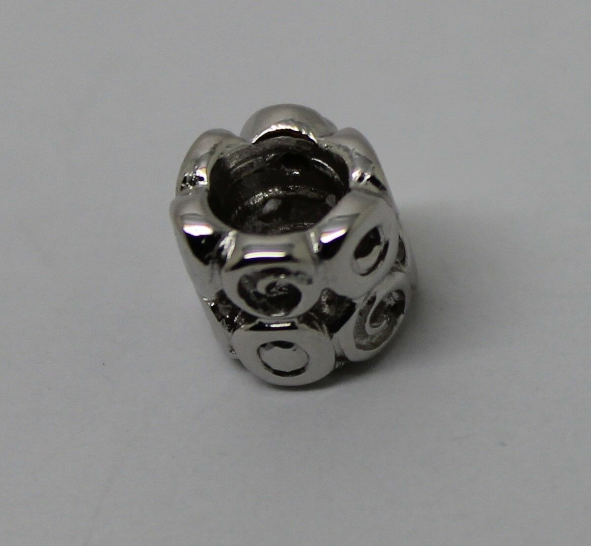 Kaedesigns, Genuine 9ct Yellow Or Rose Or White Gold Swirl Bead Charm