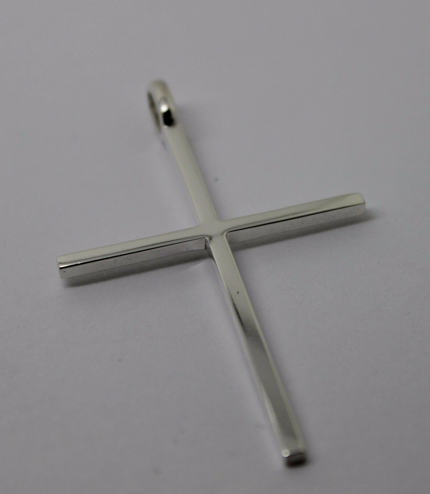 Kaedesigns, Genuine Solid New Sterling Silver Thin Large Plain Cross Pendant